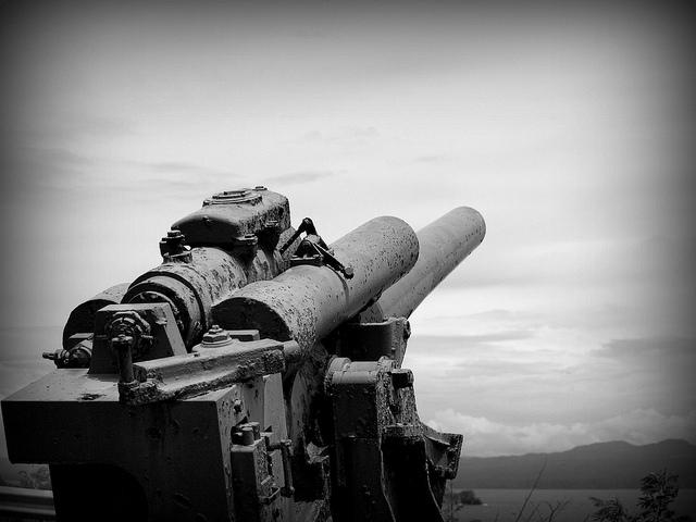 Schweres Artillerie-Geschütz auf Corregidor Island